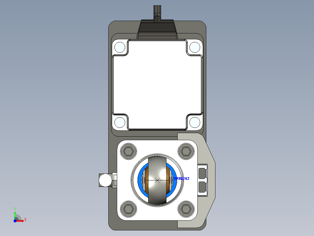 电动推杆3D结构图