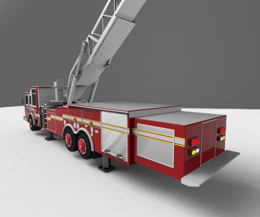 美国皮尔斯消防车 L11三维建模图纸 solidworks2012设计缩略图