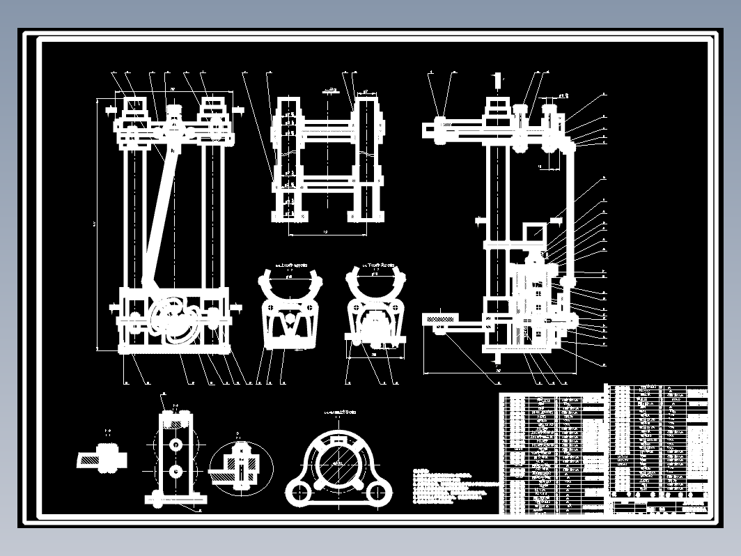 爬杆作业机器人设计+CAD+说明书