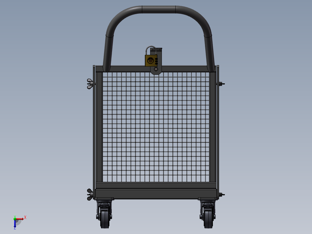 移动物料框3D数模图纸 Solidworks设计 附STEP