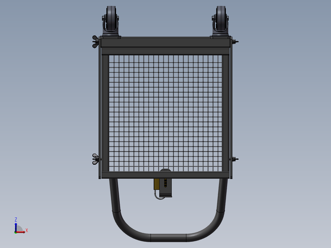 移动物料框3D数模图纸 Solidworks设计 附STEP