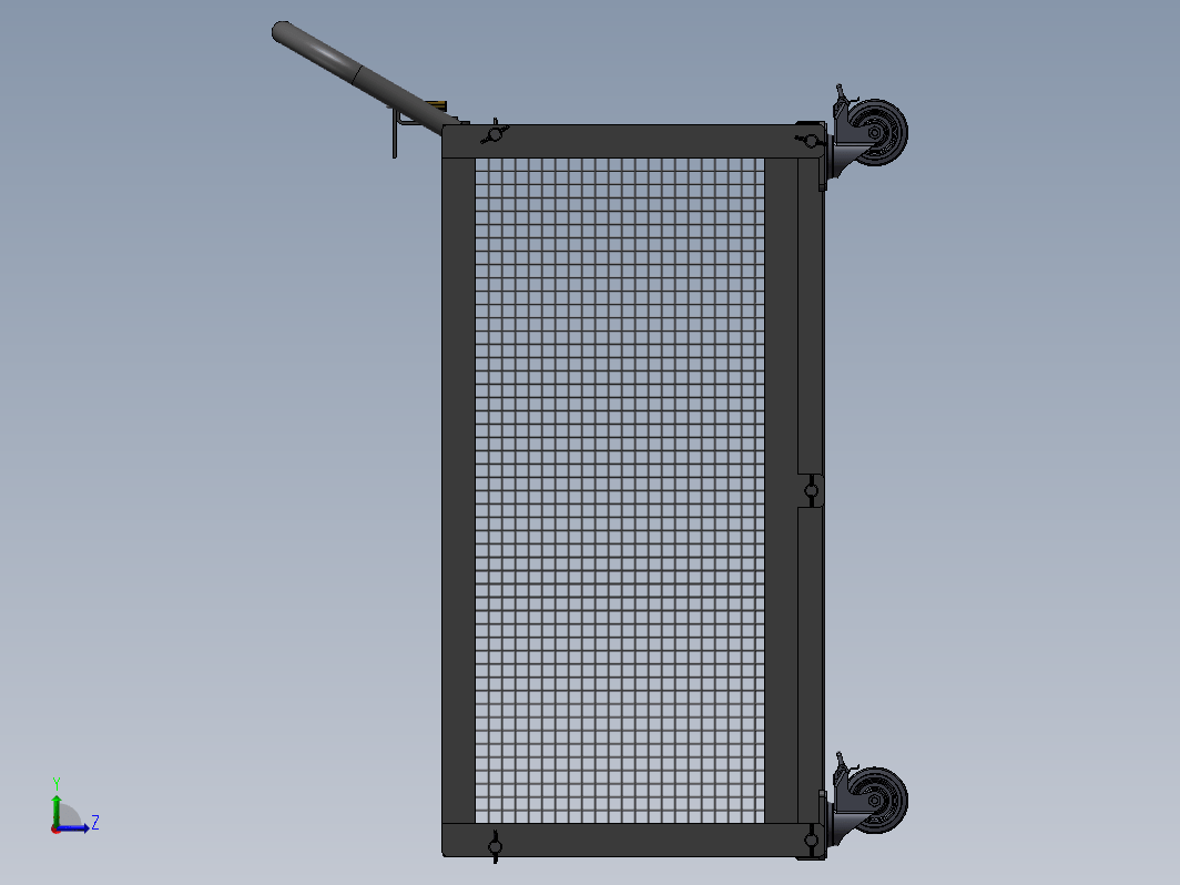 移动物料框3D数模图纸 Solidworks设计 附STEP