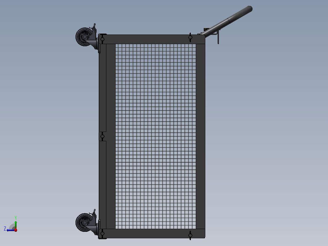 移动物料框3D数模图纸 Solidworks设计 附STEP