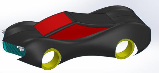 汽车概念 3D 建模缩略图
