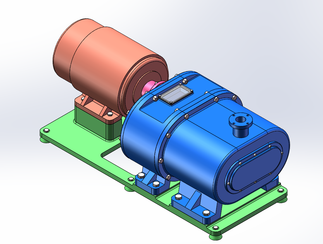 LWZ300干式螺杆真空泵结构设计
