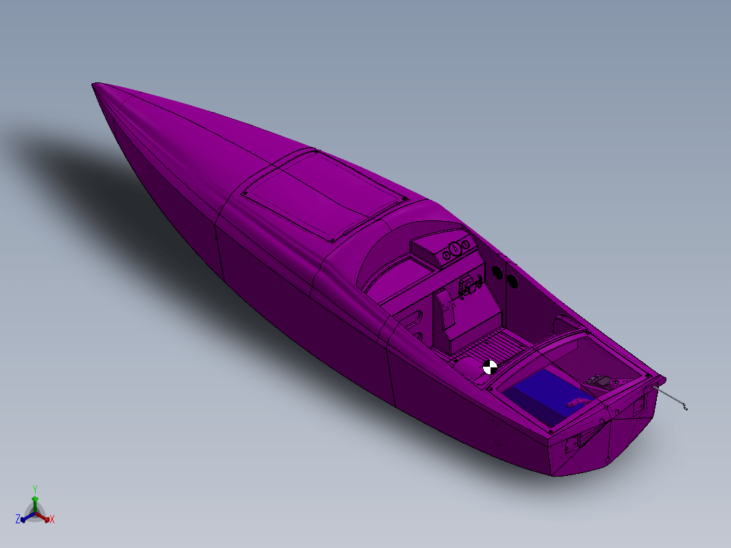 RC遥控速度快艇820mm