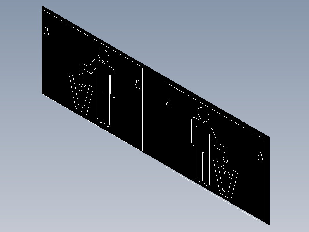 2D-垃圾桶标示