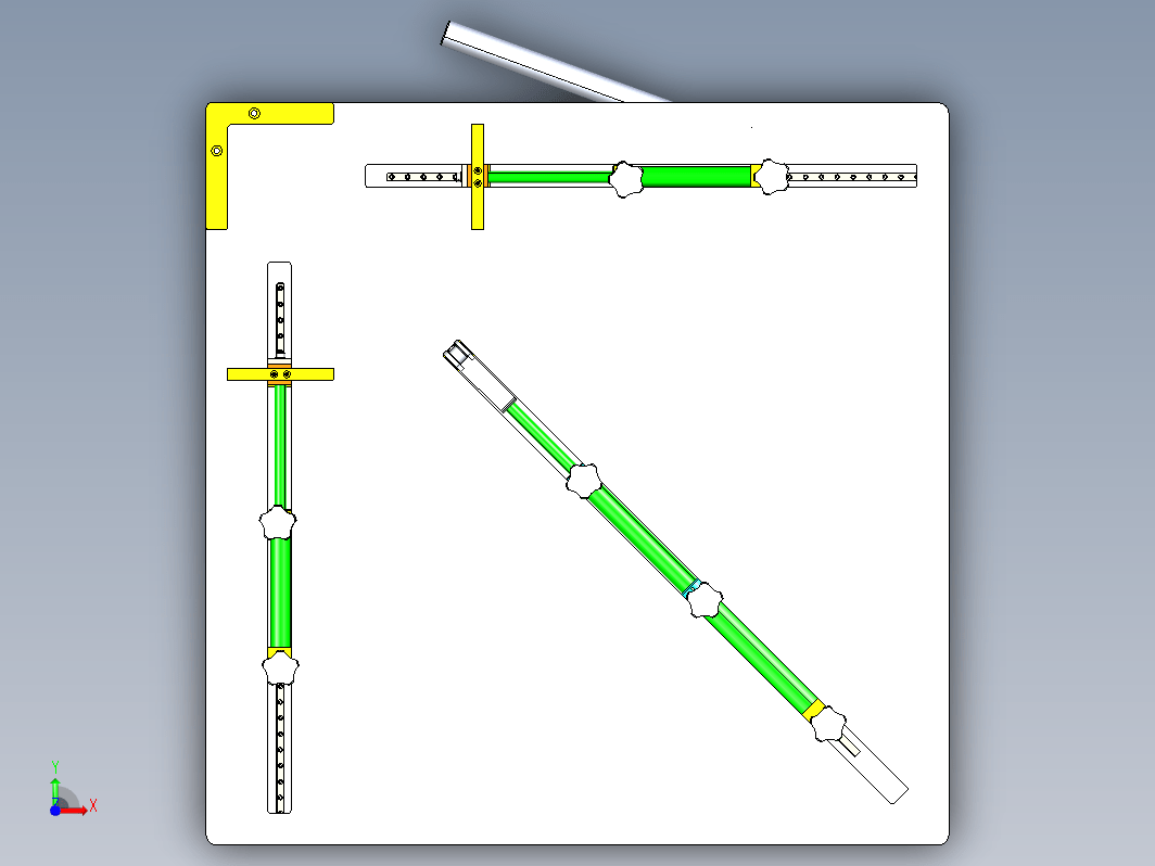 可调节行距以及弹力机构