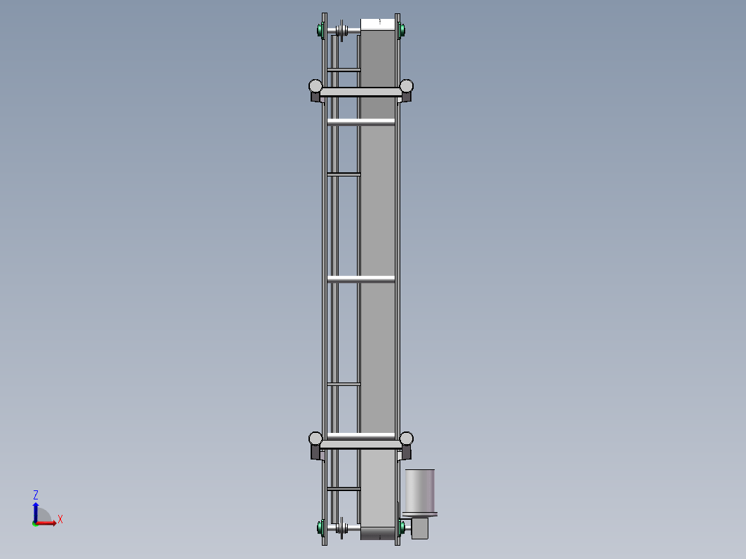 流水线 3D模型