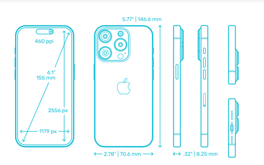 苹果 iphone 15 pro 的结构设计（网上蓝图）缩略图