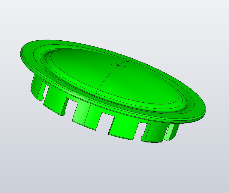 机油盖注塑模具设计一模一腔三维Creo2.0带参+CAD+说明