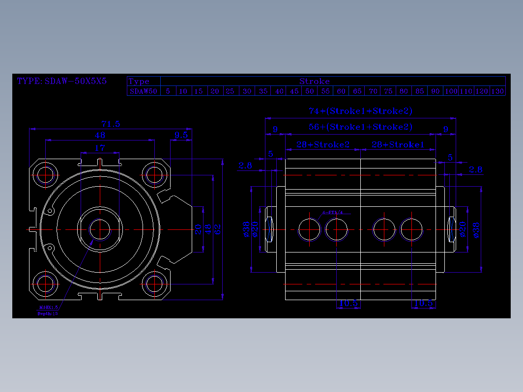 SDA气缸 83-SDAW-50-BZN