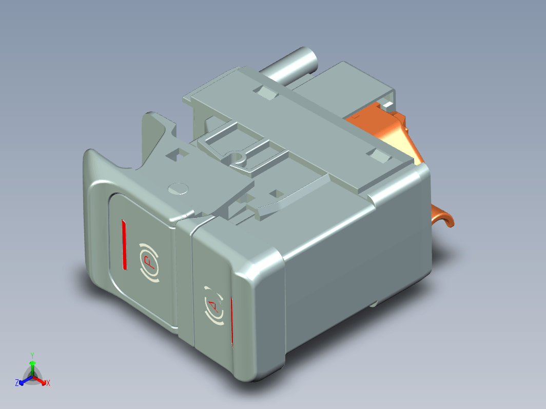 Z 电子驻车开关（EPB开关）三维