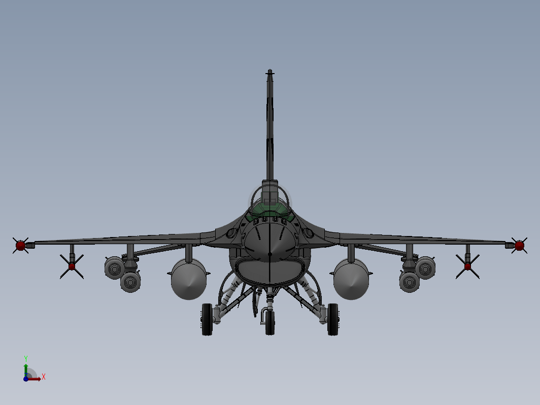 完整的F-16战斗机图纸