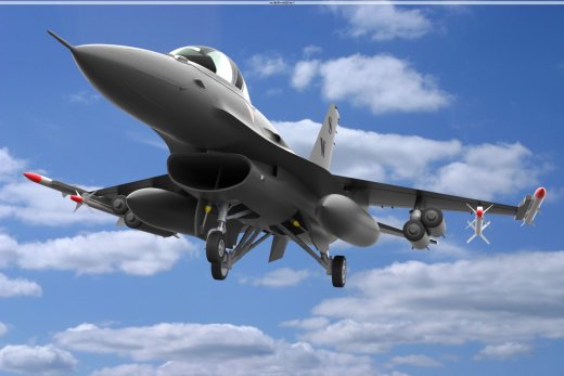 完整的F-16战斗机图纸缩略图