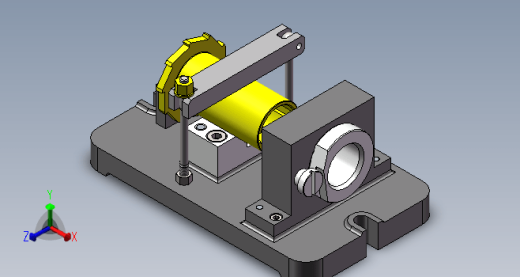 棘轮加工工艺专用夹具设计三维SW2018带参+CAD+说明缩略图