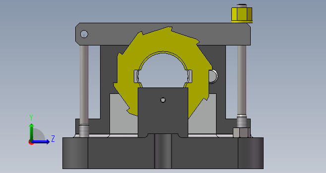 棘轮加工工艺专用夹具设计三维SW2018带参+CAD+说明