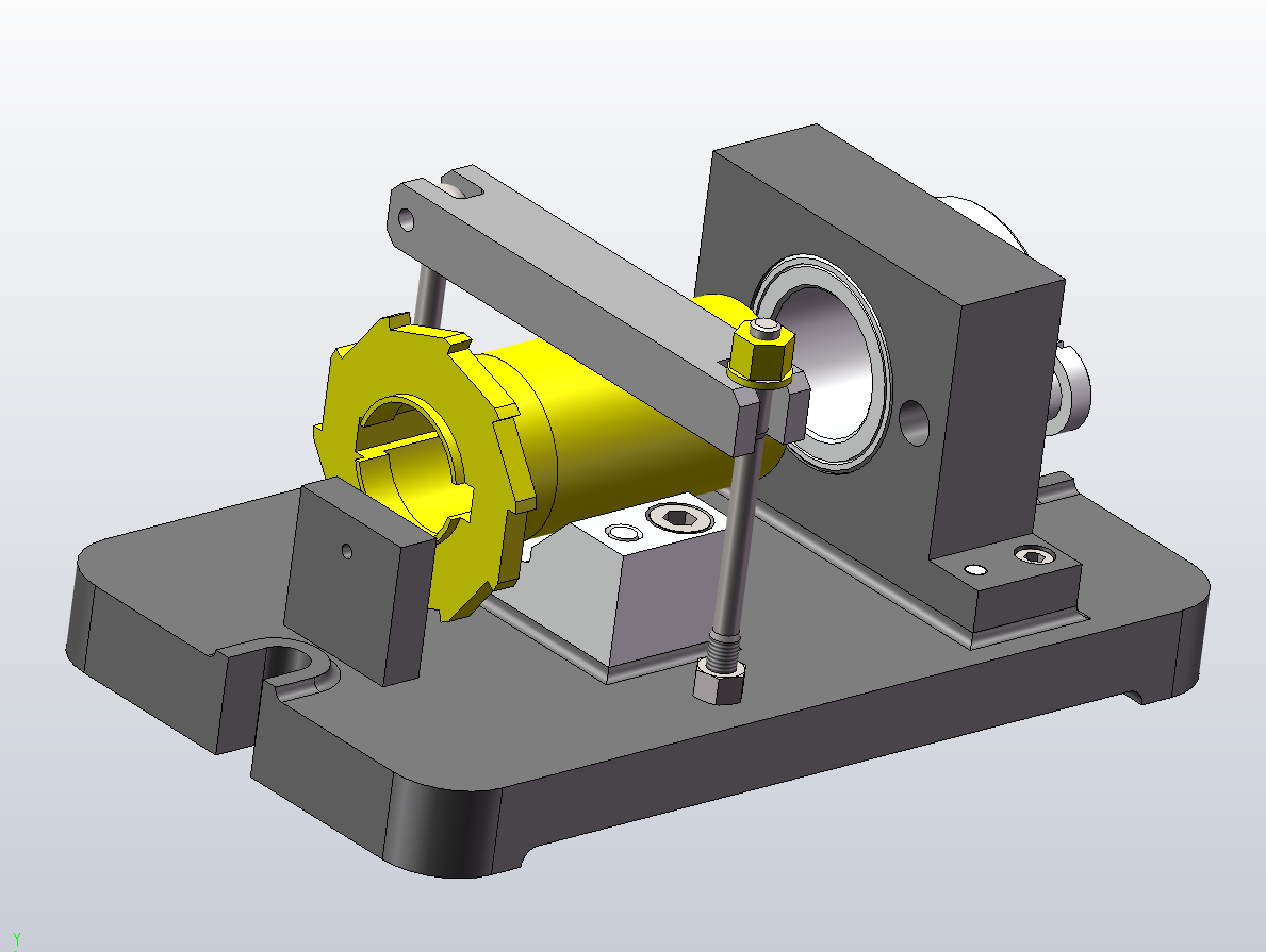 棘轮加工工艺专用夹具设计三维SW2018带参+CAD+说明