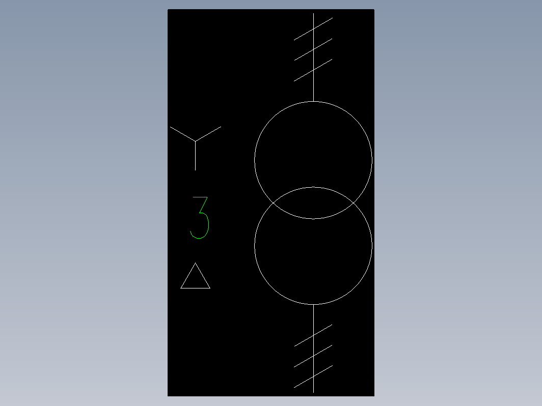 电气符号  单相变压器组成的