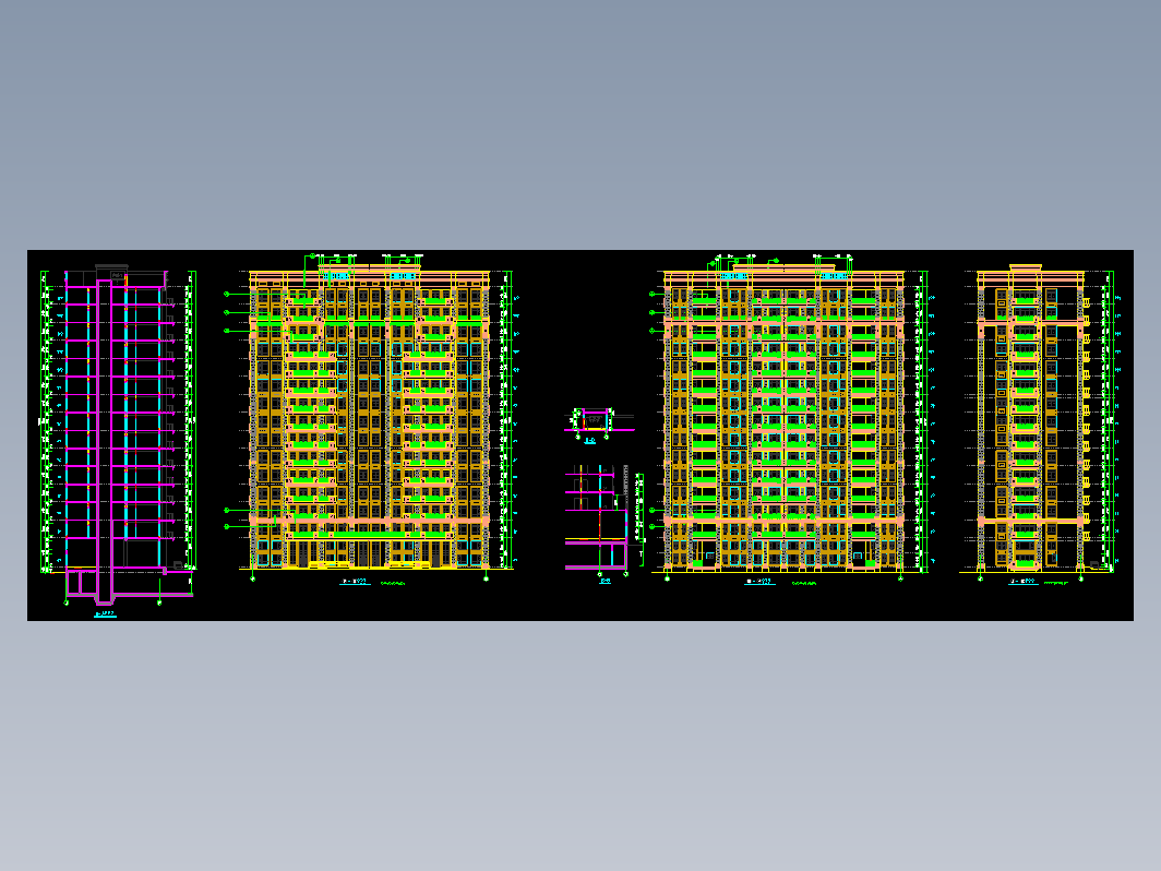 一百金楼3号楼CAD建筑图纸