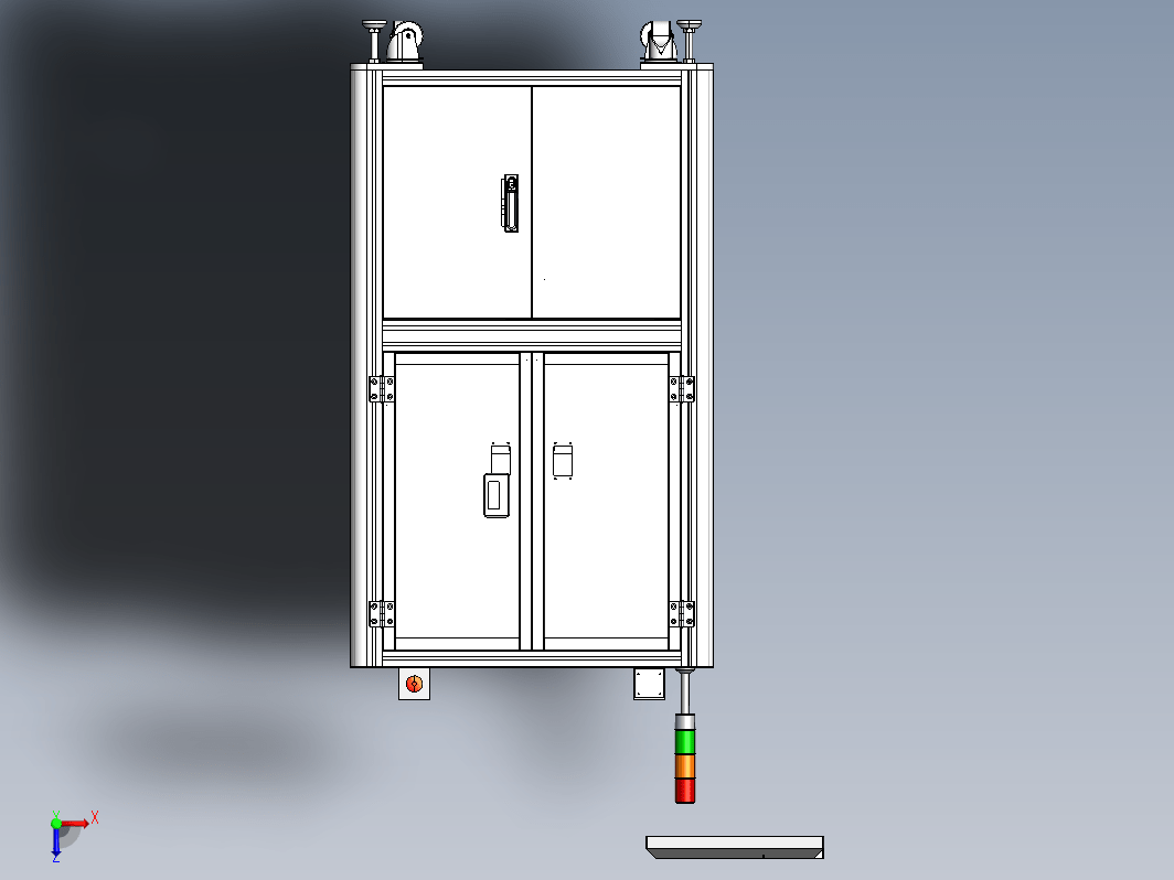 铝型材机架钣金造型-25