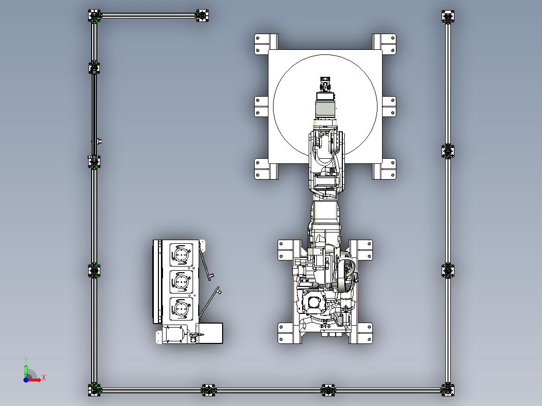 机器人抓工具打磨