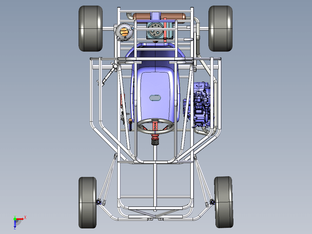 Crosskart钢管车结构