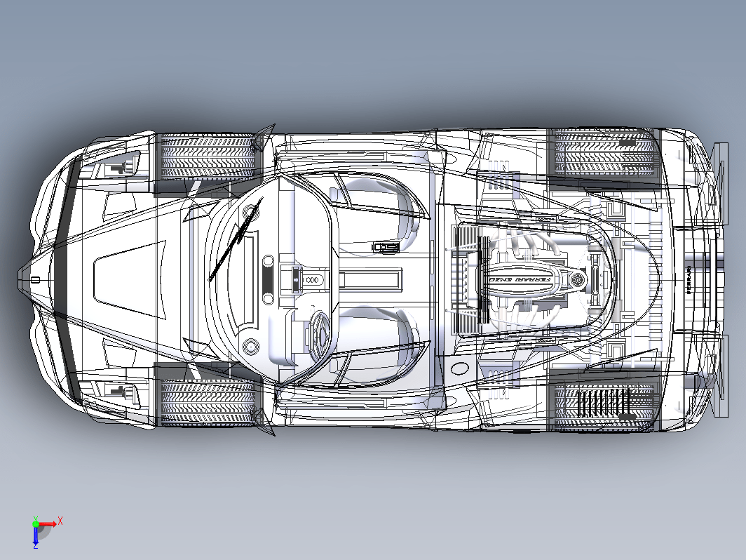 【1070】法拉利Enzo跑车SW设计