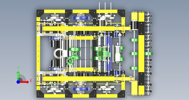 F0050-6轮机械小车模型图