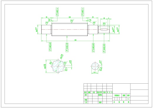 矩形齿花键轴工艺及车右端面夹具设计+CAD+说明书缩略图
