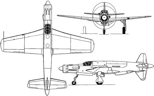 Dornier Do 335二战活塞引擎螺旋桨飞机缩略图