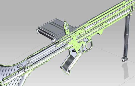 【2170】FG-42伞兵步枪UG设计缩略图