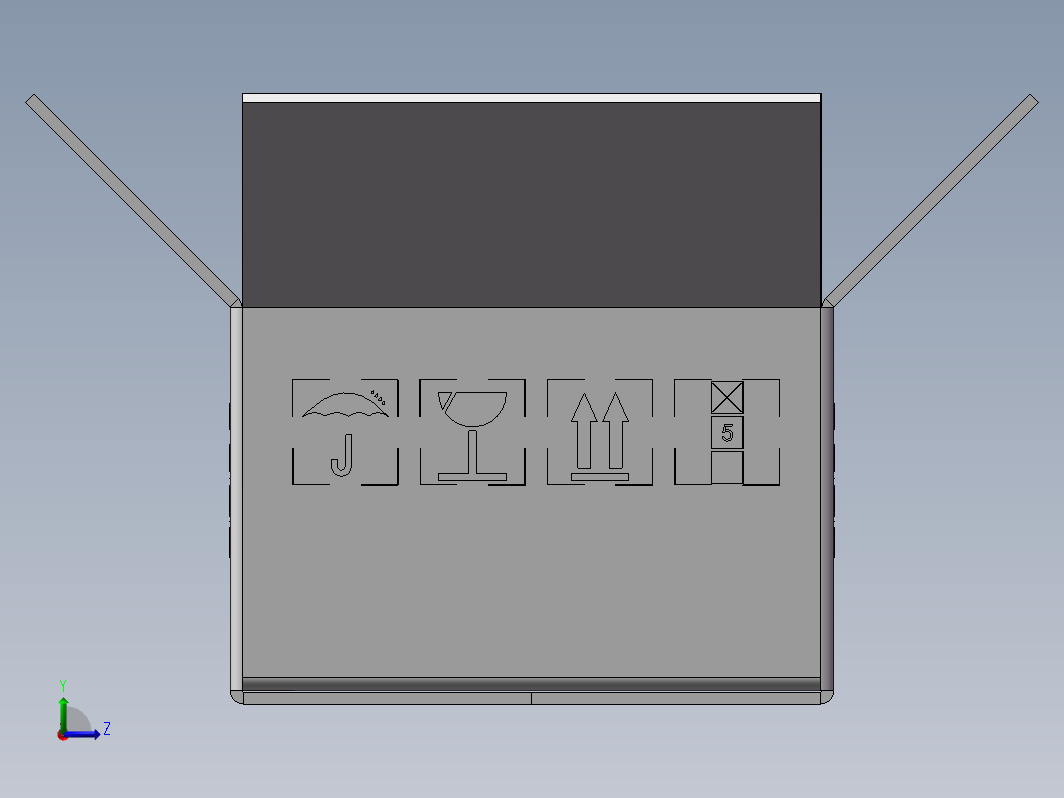 纸箱纸盒3D图纸