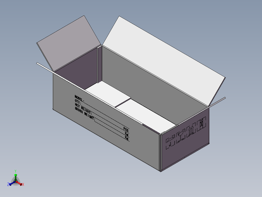 纸箱纸盒3D图纸