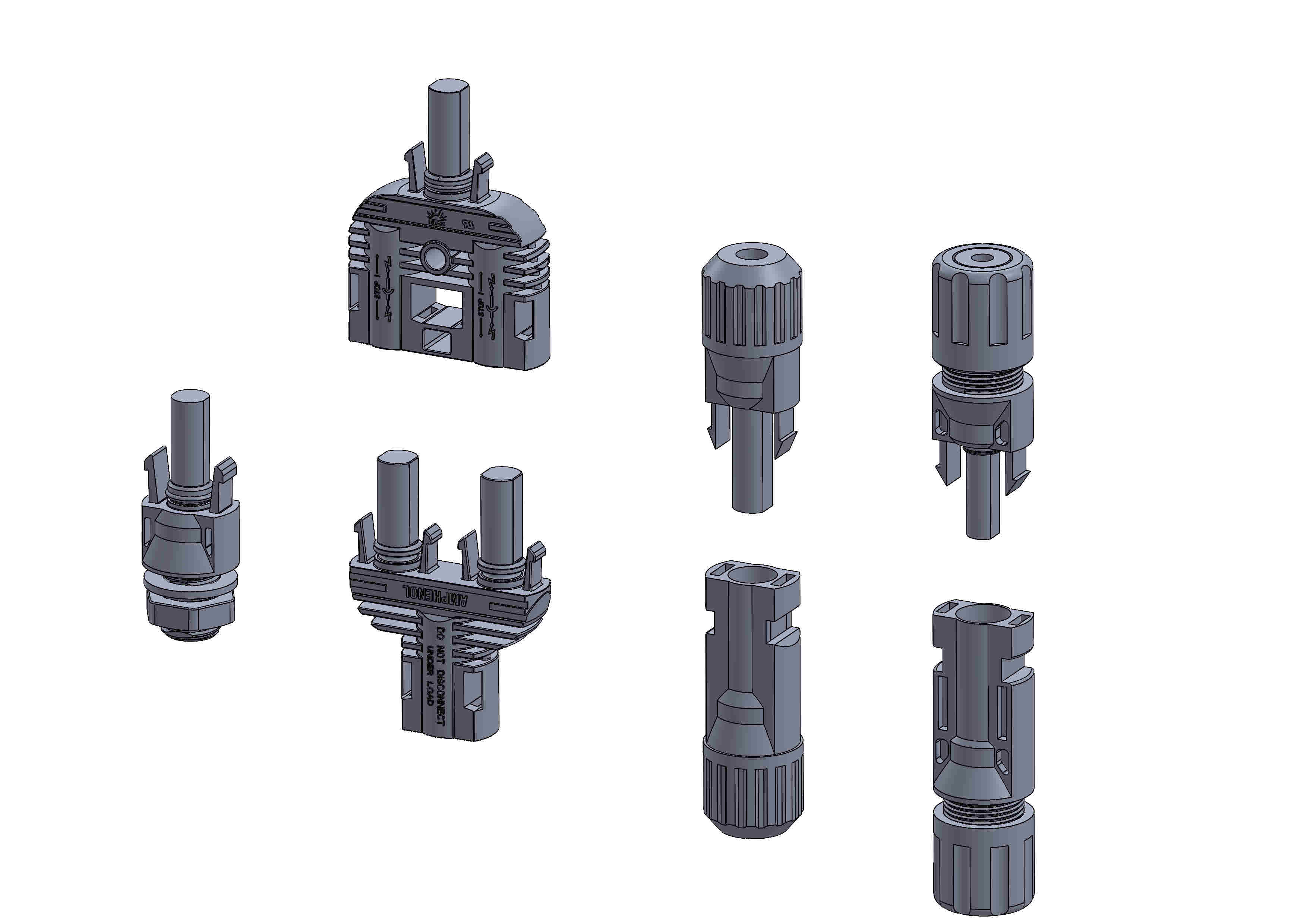 MC4 connectors MC4连接器