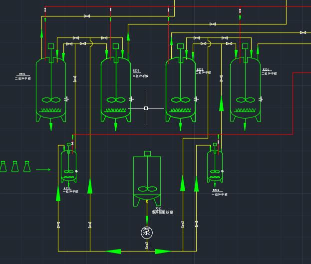 秸秆发酵沼气工厂CAD