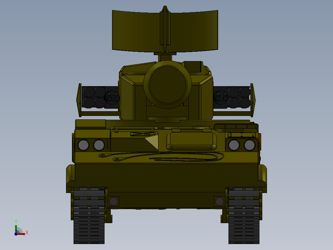 ZRK Tunguska坦克模型