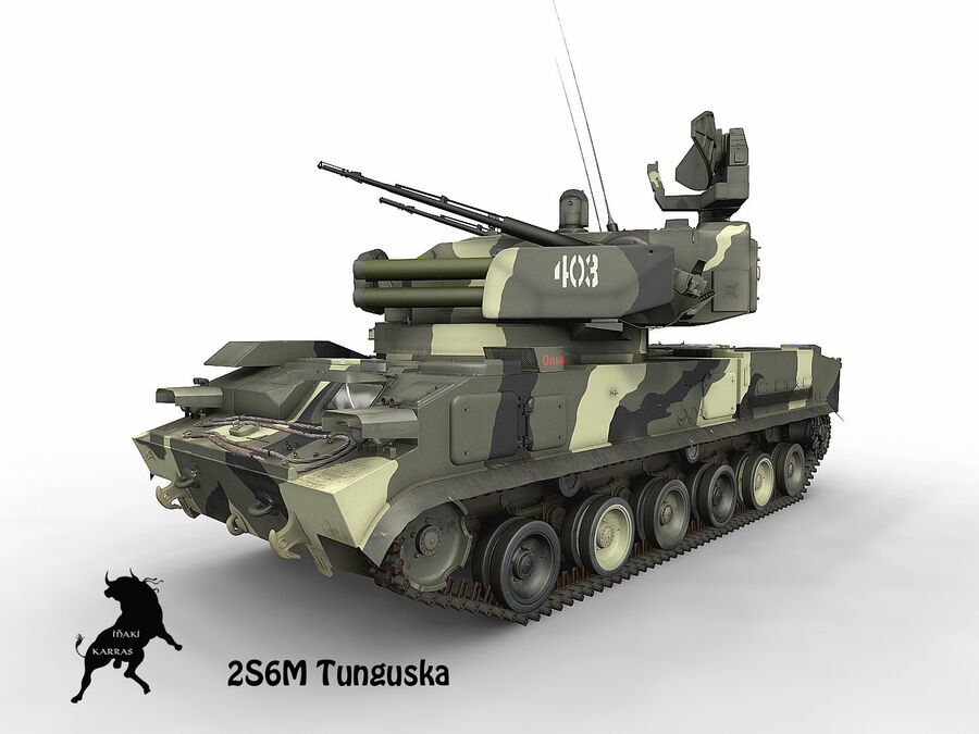 ZRK Tunguska坦克模型