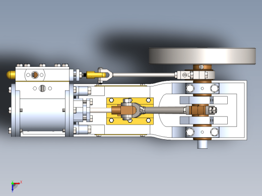 Horizontal Mill Steam Engine单缸卧式蒸汽机缩略图