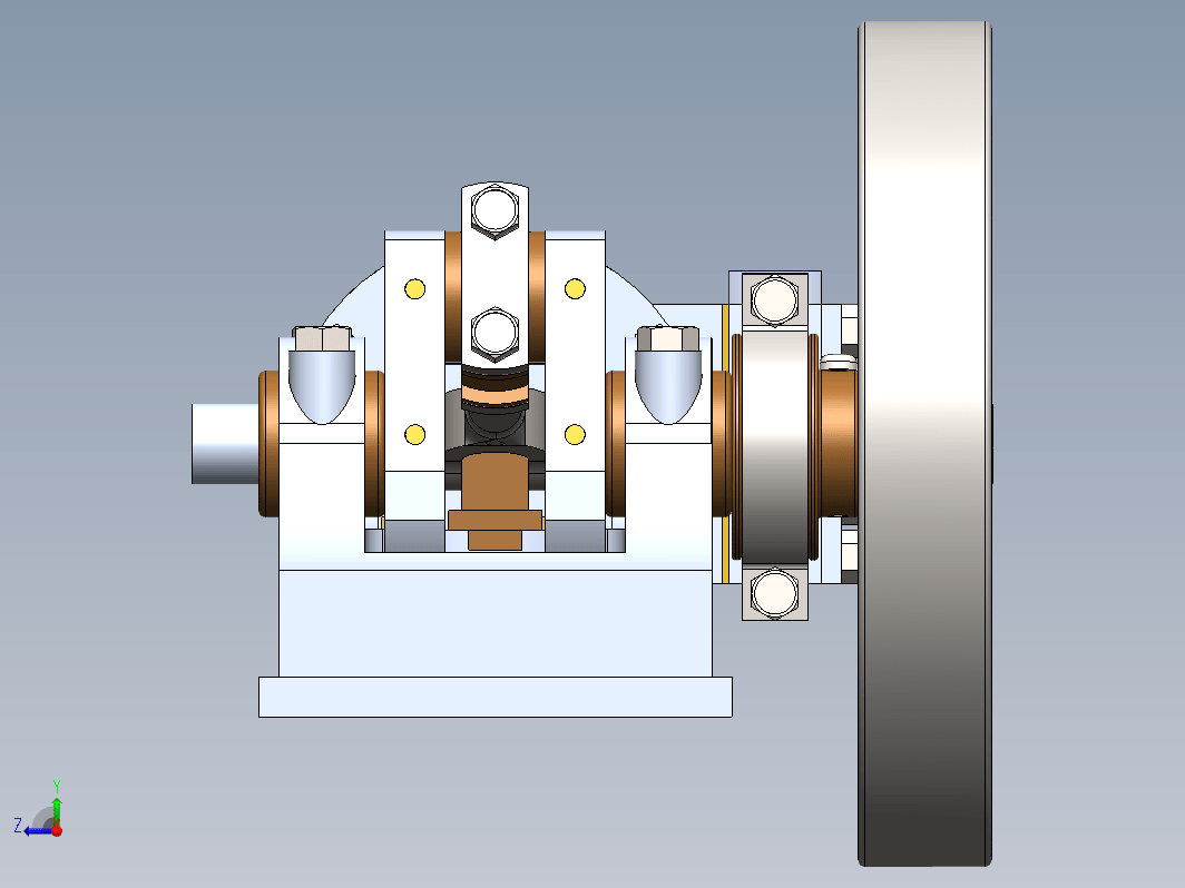 Horizontal Mill Steam Engine单缸卧式蒸汽机