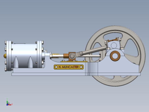Horizontal Mill Steam Engine单缸卧式蒸汽机缩略图