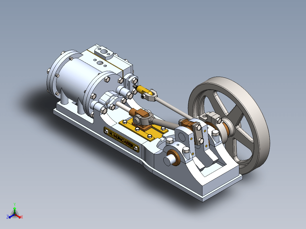 Horizontal Mill Steam Engine单缸卧式蒸汽机