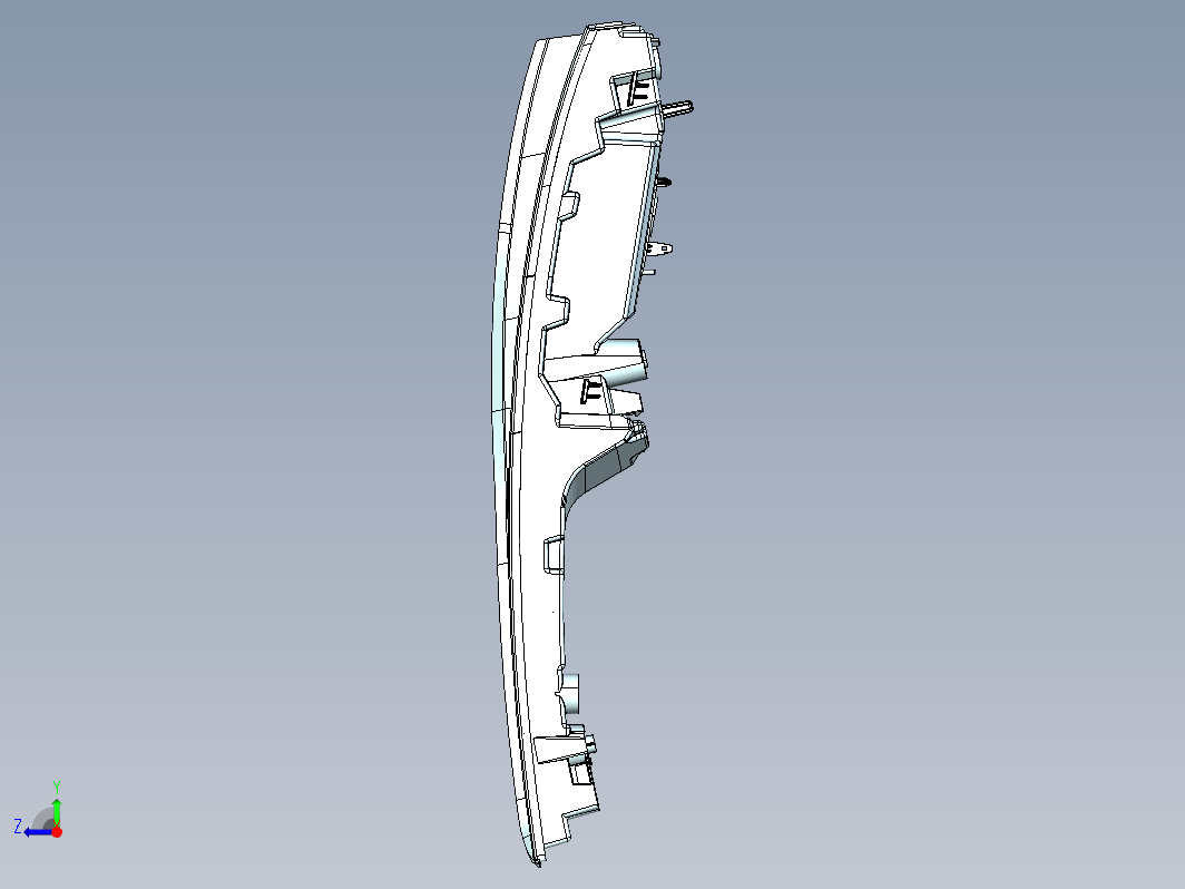 迈腾汽车后尾灯塑胶模具设计