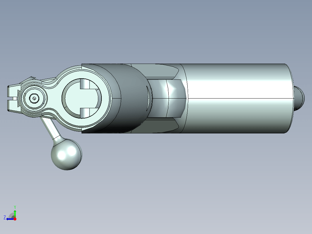 【2291】PCP气枪25口径（6.35mm）UG设计