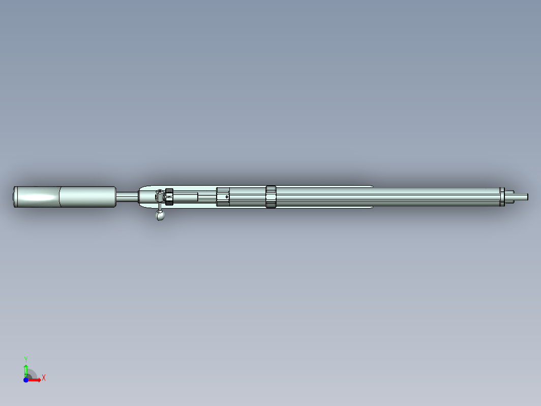 【2291】PCP气枪25口径（6.35mm）UG设计