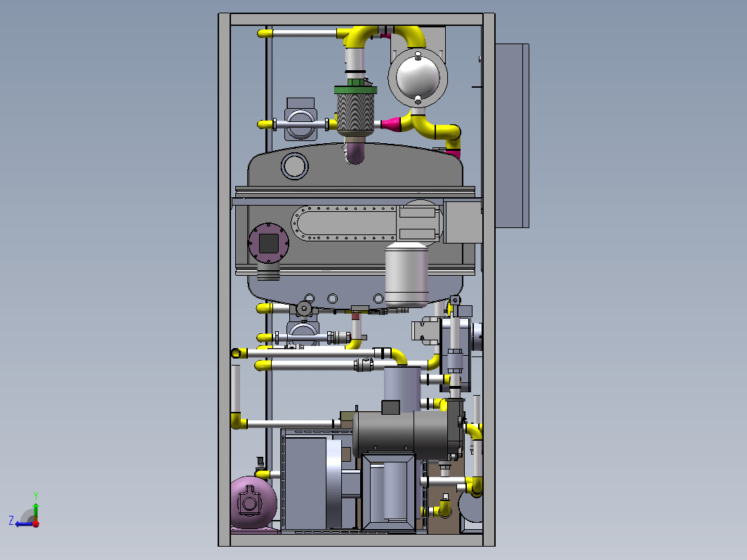 粪便(污水)生化处理装置蒸发器3D