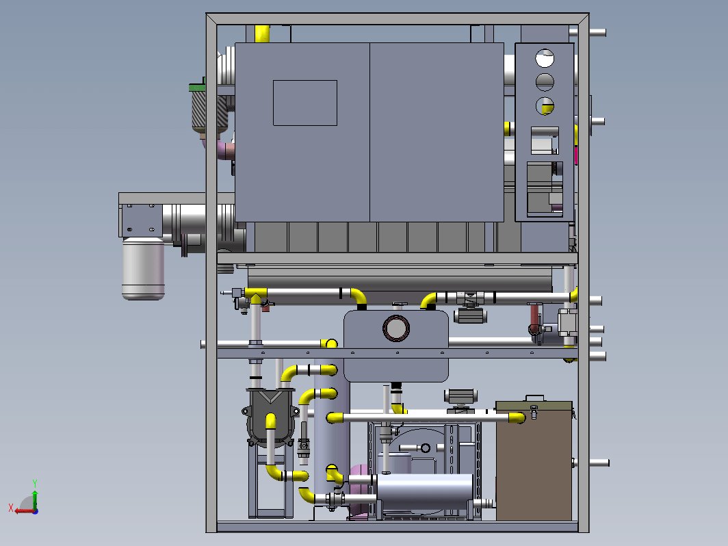 粪便(污水)生化处理装置蒸发器3D