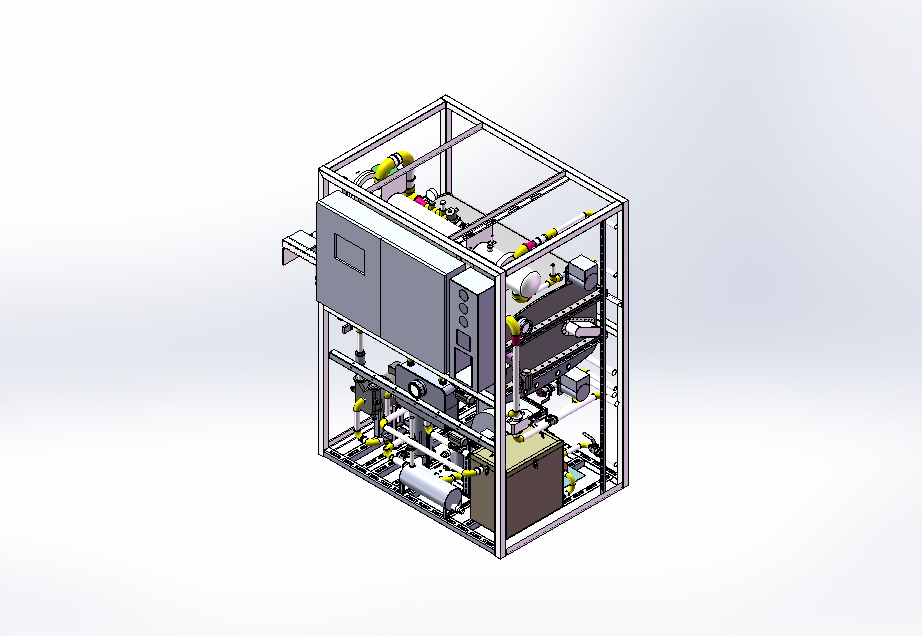 粪便(污水)生化处理装置蒸发器3D