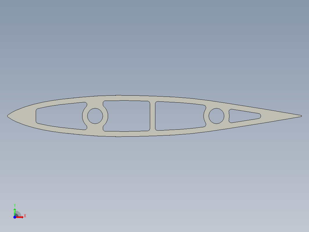 F1水翼桅杆切片，飞机机翼