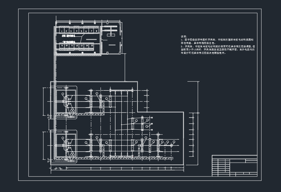 某110KV升压所平面布置图